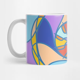 Colourful inspiration in blue and purple Mug